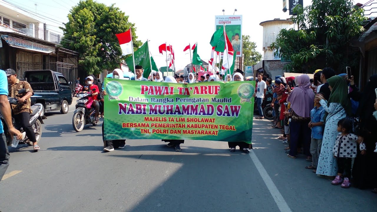 pawai ta'aruf peringatan MAULID NABI MUHAMMAD SAW || DESA KEBASEN , TALANG TEGAL || part 1