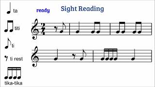 Reading pick up notes (upbeats) 1