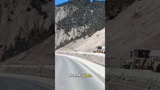 Dashcam, trucking, BC HWY 1 Kickinghorse roadworks