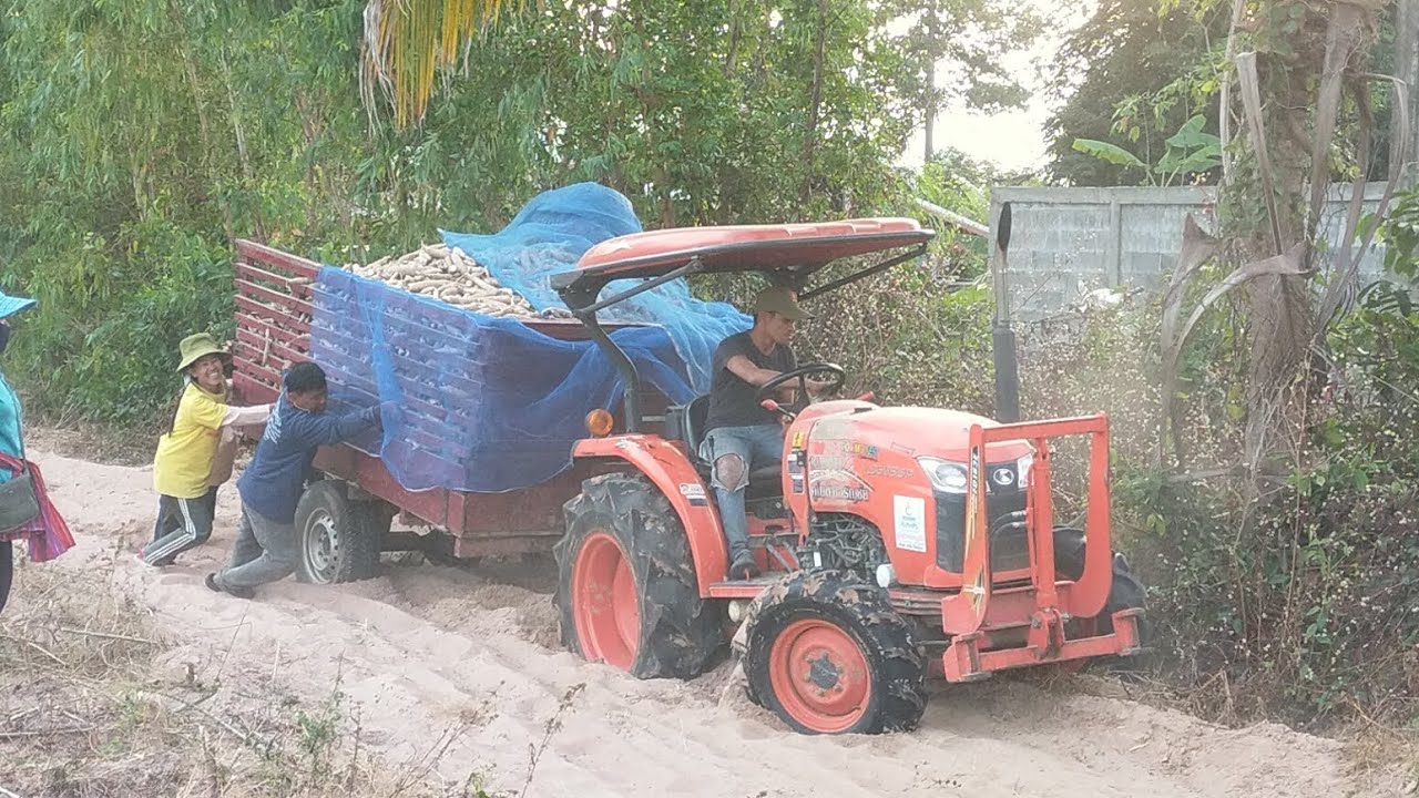 L36 ขนมันล้อสาลีไม่หมุนติดดินทรายลั่นๆมันส์!!ออกจากไร่!!