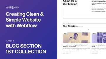 5 — Blog / Collection — Creating Clean & Simple Website with Webflow