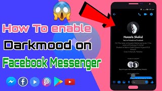 How To Enable Darkmood On Facebook Messenger in urdu / hindi Android mobile phone night mood screenshot 5