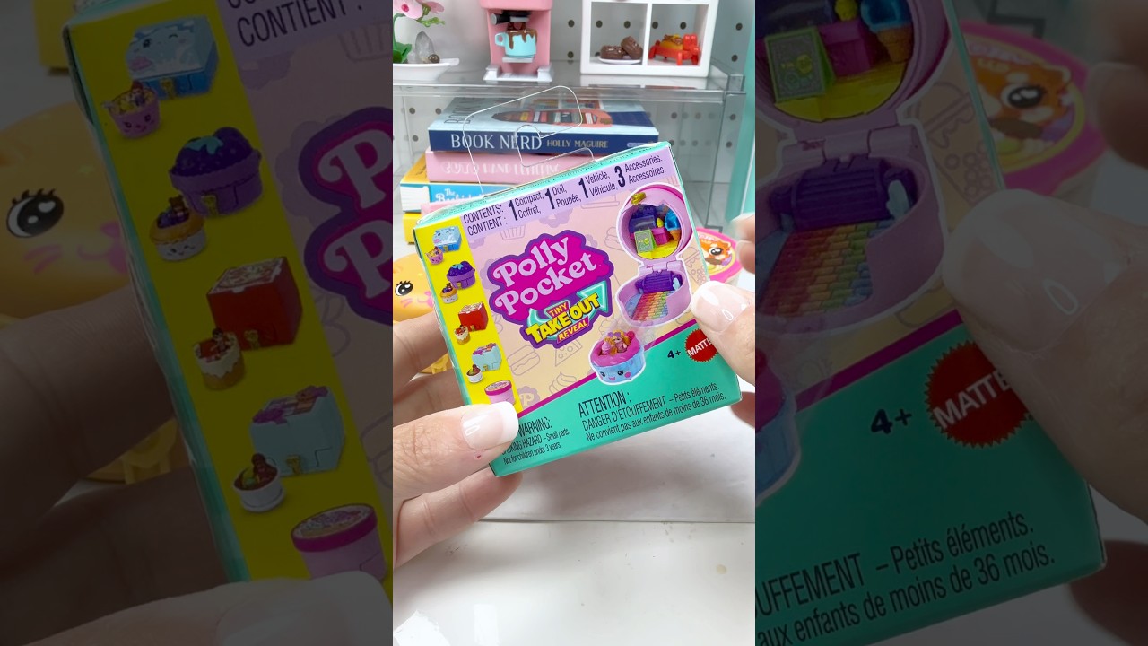 ASMR POLLY POCKET - TAKE OUT REVEAL 🍕​⁠