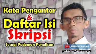 Cara Mudah Membuat Kata Pengantar dan Daftar Isi Skripsi Sesuai Pedoman Penulisan Skripsi