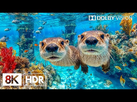 Peaceful Underwater Creatures In 8K HDR Dolby Vision 