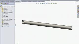 SolidWorks FSAE Tutorial Frame drawing cutlist flat pattern