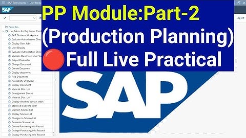 🔧 SAP PP Module Part-2 | Goods Issue & Confirmation Against Production Order | SAP Production Planni