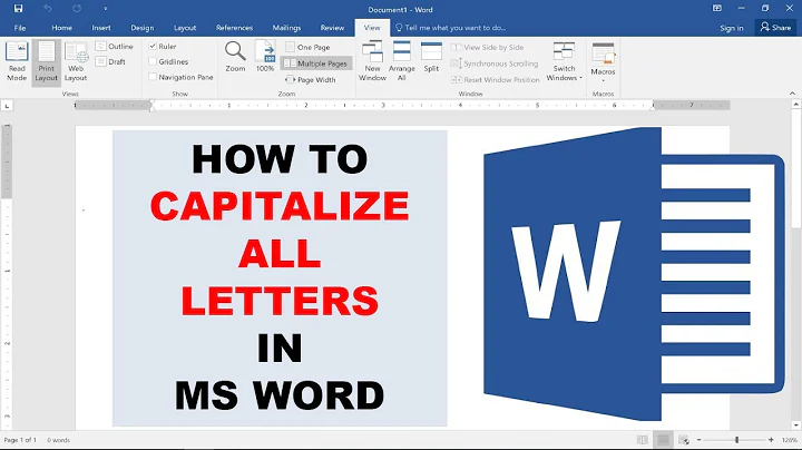 How To Capitalize All Letters in Microsoft Word