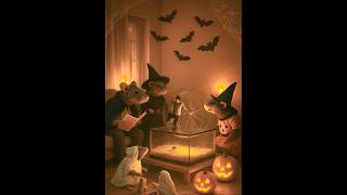 A MINI SIZED MAN RUNNING IN A MOUSE WHEEL ON HALLOWEEN