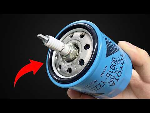 A Shocking Invention by a Welder! Just insert a spark plug into the oil filter cup and make money.