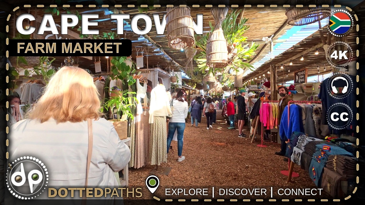 CAPE TOWN, South Africa 🇿🇦 | Oranjezicht City Farm Market at V&A Waterfront | 4K Walking Tour