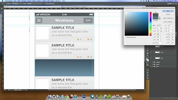 iPhone Application UI Design in Photoshop - Lesson 04 - Content Area