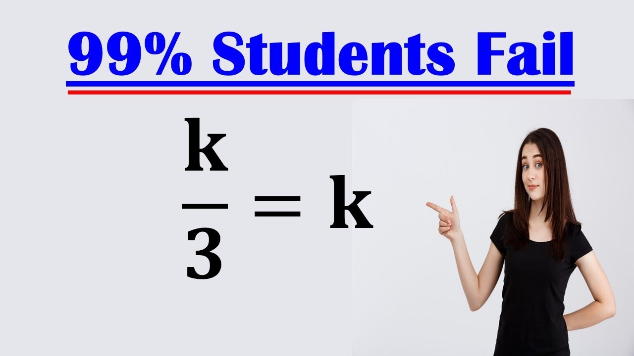Solving a 'Harvard' University entrance exam |Find k?