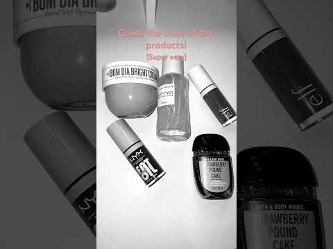 Guess The Color Of The Products!-Easy Fyp Shorts Subscribe Skincare