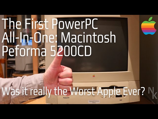 The First Apple PowerPC All In One: The Performa 5200CD - YouTube