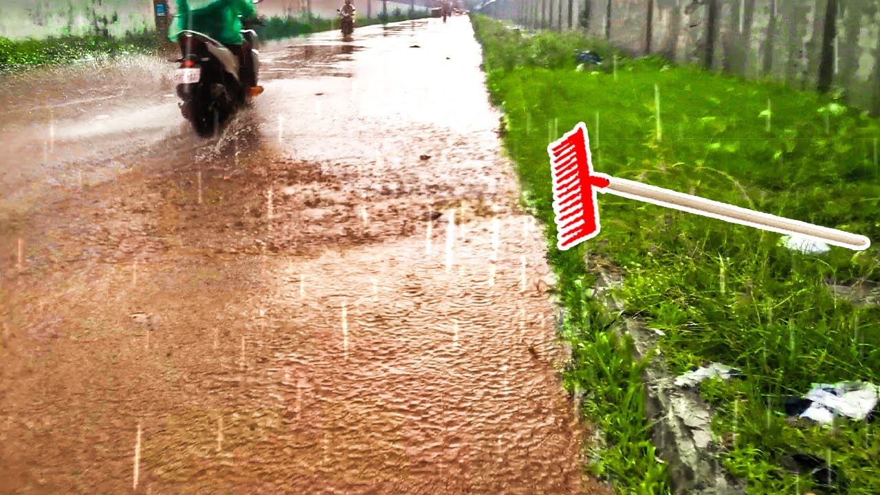 Found A Drain and Make It Draining The Storm Flood - YouTube