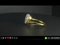 Modern Grace Golden Drop Pear Natural Diamond Solitaire Ring💍