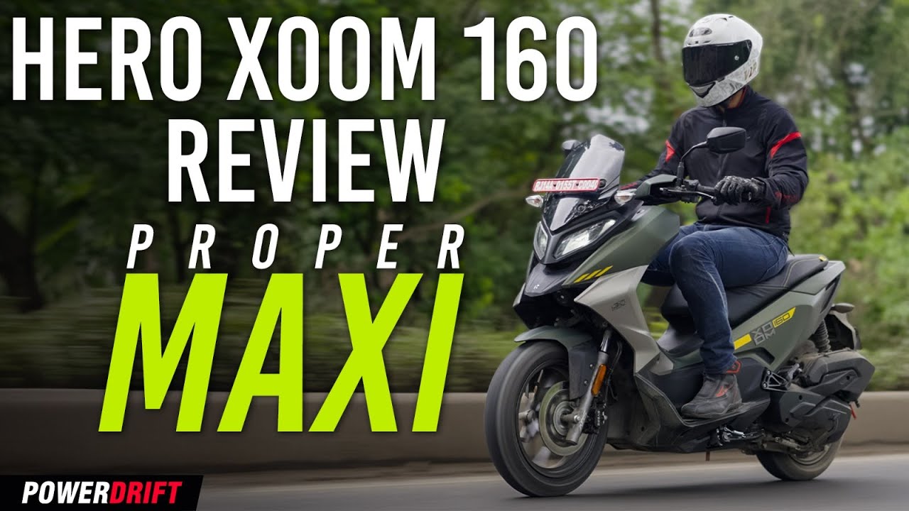 Hero Xoom 160 Review | Rivals The Aerox 155 | PowerDrift