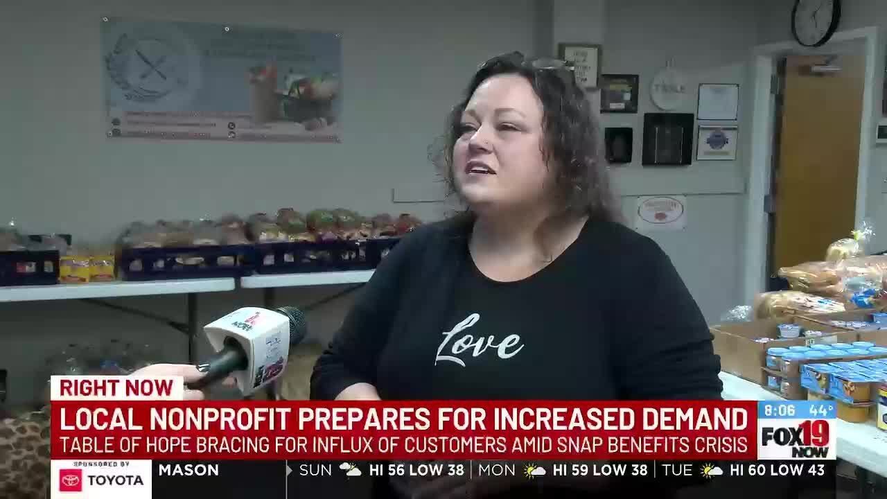Local food pantry prepares for surge in demand as SNAP benefits end