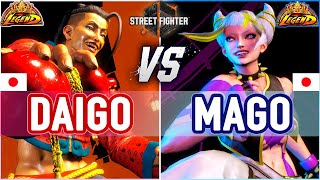 SF6 🔥 Daigo (Jamie) vs Mago (Juri) 🔥 SF6 High Level Gameplay