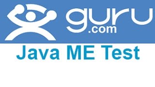 Guru Java ME Exam Answers