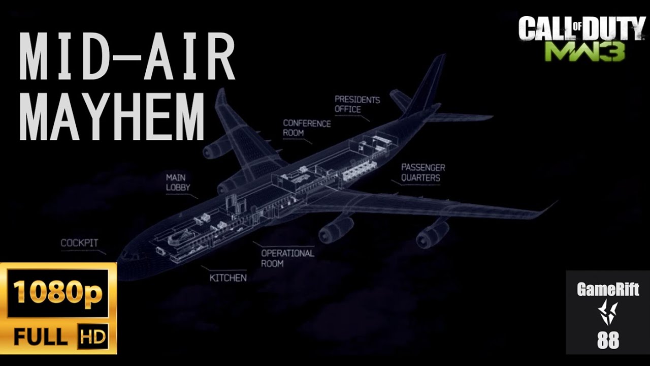 Gunfight at 30,000 Feet -- CoD MW3 Turbulance Gameplay