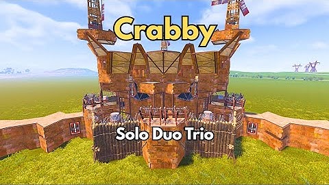 Crabby – Egg Base Design | Solo/Duo/Trio | Floor Stack + Bunker | Rust Base Design 2025
