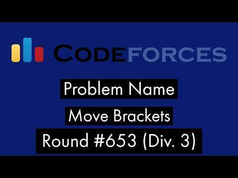 Move Brackets Codeforces Solution