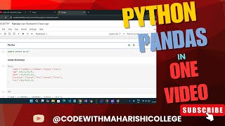Python Pandas  Tutorial in one video |  Pandas Full Tutorial 2025 #python #pythonprojects
