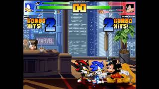 MUGEN - Sonic & Shadow vs. Mickey Mouse
