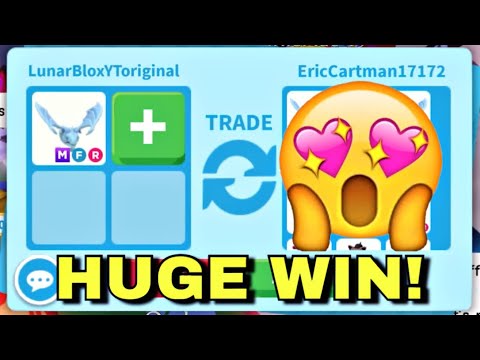 🤯😍HUGE WIN! I TRADED MY MEGA NEON FROST DRAGON FOR THESE VALUABLE PETS! ADOPT ME TRADING #adoptme