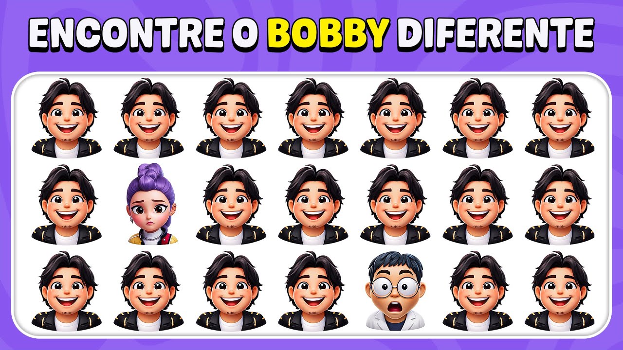 Encontre O Emoji Diferente - Edição K-pop Demon Hunters | Rumi, Jinu, Joey, Baby Saja 🎤