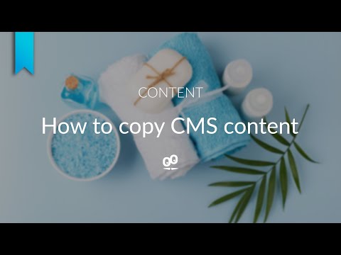 How to copy CMS content | GoodBarber Classic Apps Tutorials