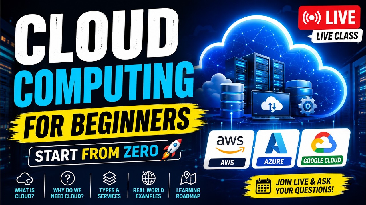 Cloud Computing LIVE Class | What is Cloud Computing? | Beginners Start Here