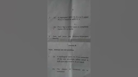 Mathematics: Topology  MJPRU Bareilly