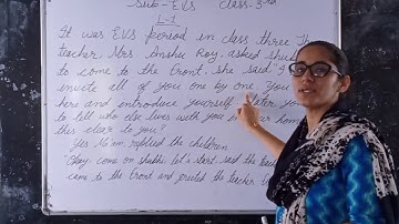 Class -  3  | E.V.S | lesson - 1 | relation and relatives | part -1