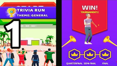 Trivia Hit Race Level 1-2 Gameplay Walkthrough Part 1