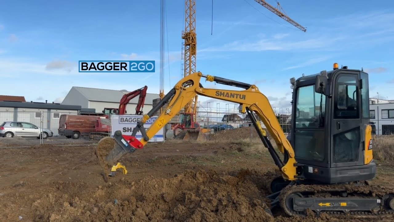 Shantui SE27SR Minibagger NEU greift an : Sany SY26U / Sunward SWE 25UF / 2,7t Minibagger kaufen