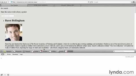 17  Поиск данных JSON Lynda com   js and AJAX