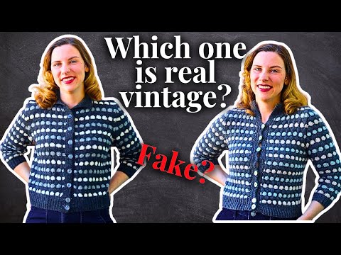 Can I duplicate a vintage cardigan? - YouTube