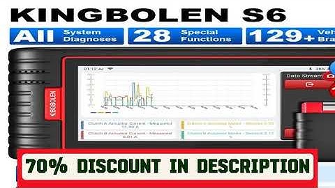A must-have product! KINGBOLEN S6 Full System OBD2 Scanner Professional Diagnostic Tool with 28 Re