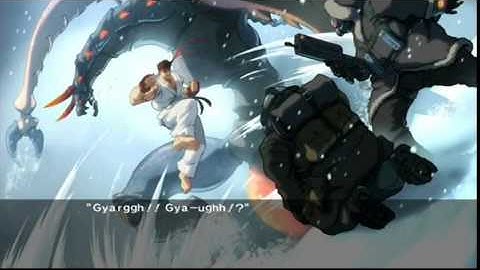 Tatsunoko vs Capcom - Ryu Ending - Arcade - (Nintendo Wii/Wii U)