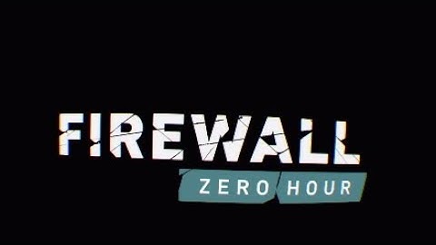 My first match with the jammer - Firewall: Zero Hour