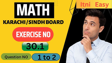 New math matric Karachi board Chapter 30 | Introduction to trigonometry | 30.1 Exercise Q 1 to 2