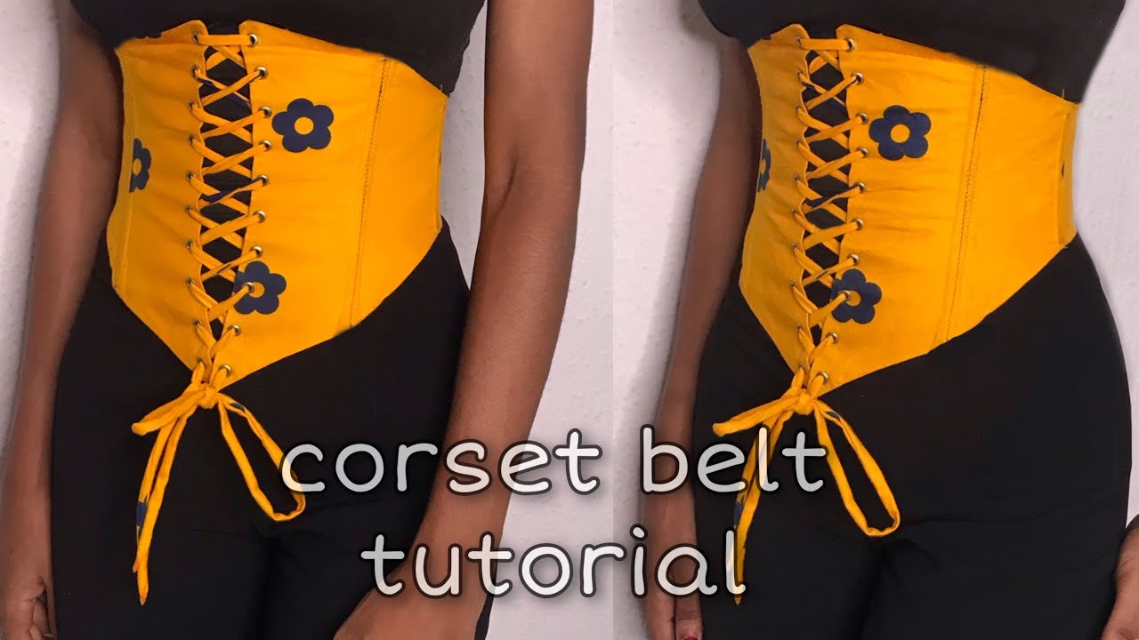 Corset belt tutorial, underbust corset