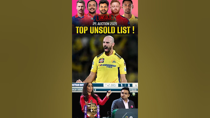 IPL Auction 2025 : Top Unsold Players List is here | #ipl2025