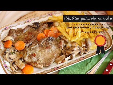 Video: Apetitosas Chuletas Con Zanahorias Y Champiñones