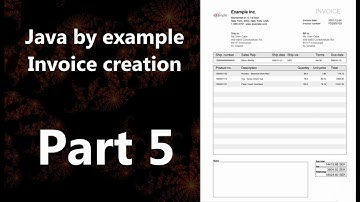 Invoice creation part 5 (Java by Example)