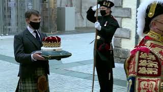 Opening Ceremony 2021: Arrival of the Crown of Scotland - 2 October 2021