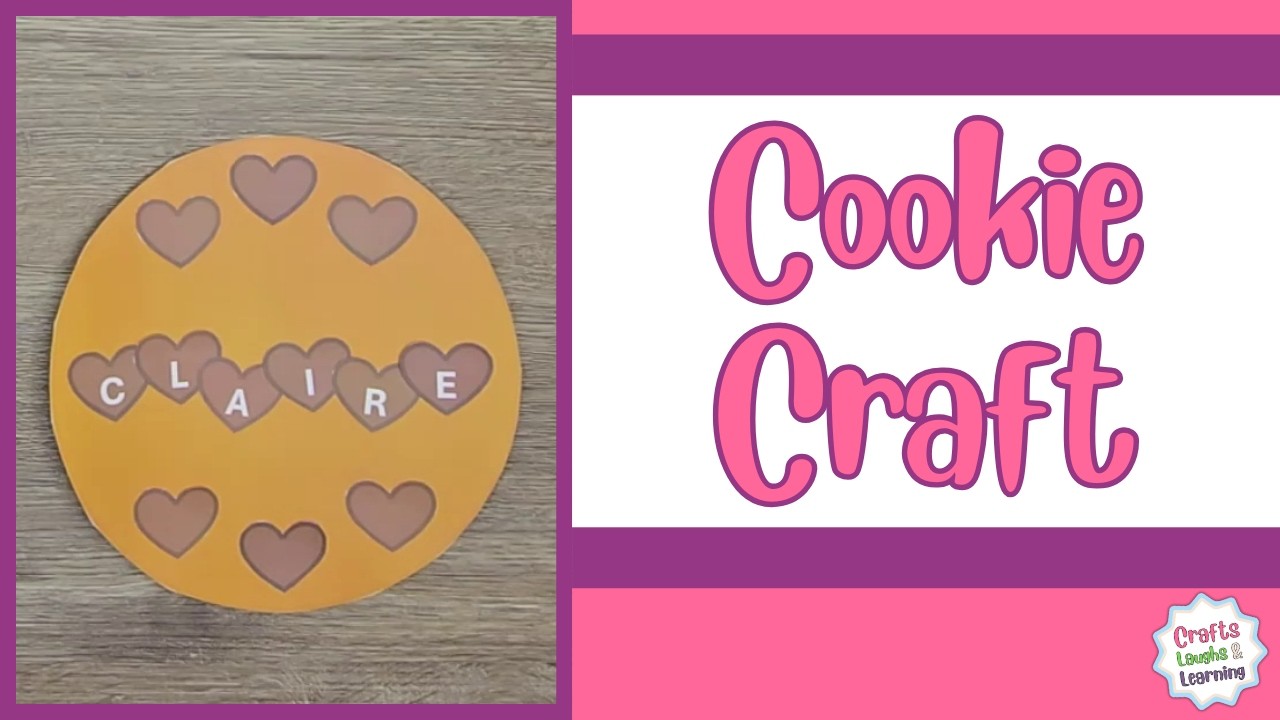 Simple Name Cookie Paper Craft For Kids